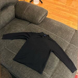 UNIQLO GIRL BLACK LONG SLEEVE SWEATER TOP SIZE 7-8 IN EXCELLENT CONDITION